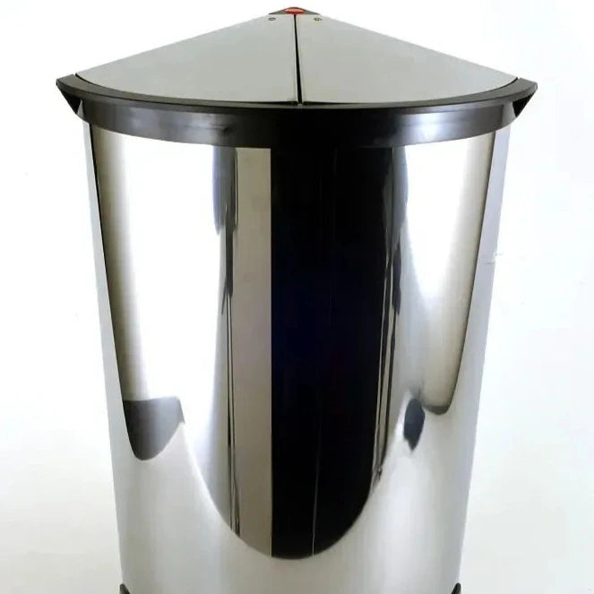 Triangle Trash Can, Butterfly Pedal Waste Bin, 12L Household Trash Solution, Stainless Steel Recycling Bins, Kitchen Bathroom Trash Collector Triangle Trash Can, Butterfly Pedal Waste Bin, 12L Household Trash Solution, Stainless Steel Recycling Bins, Kitchen Bathroom Trash Collector
